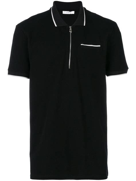 vintage black mint versace zip polo|Versace zip.